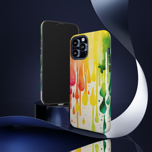 Rainbow Spring Showers - Impact Resistant Phone Case